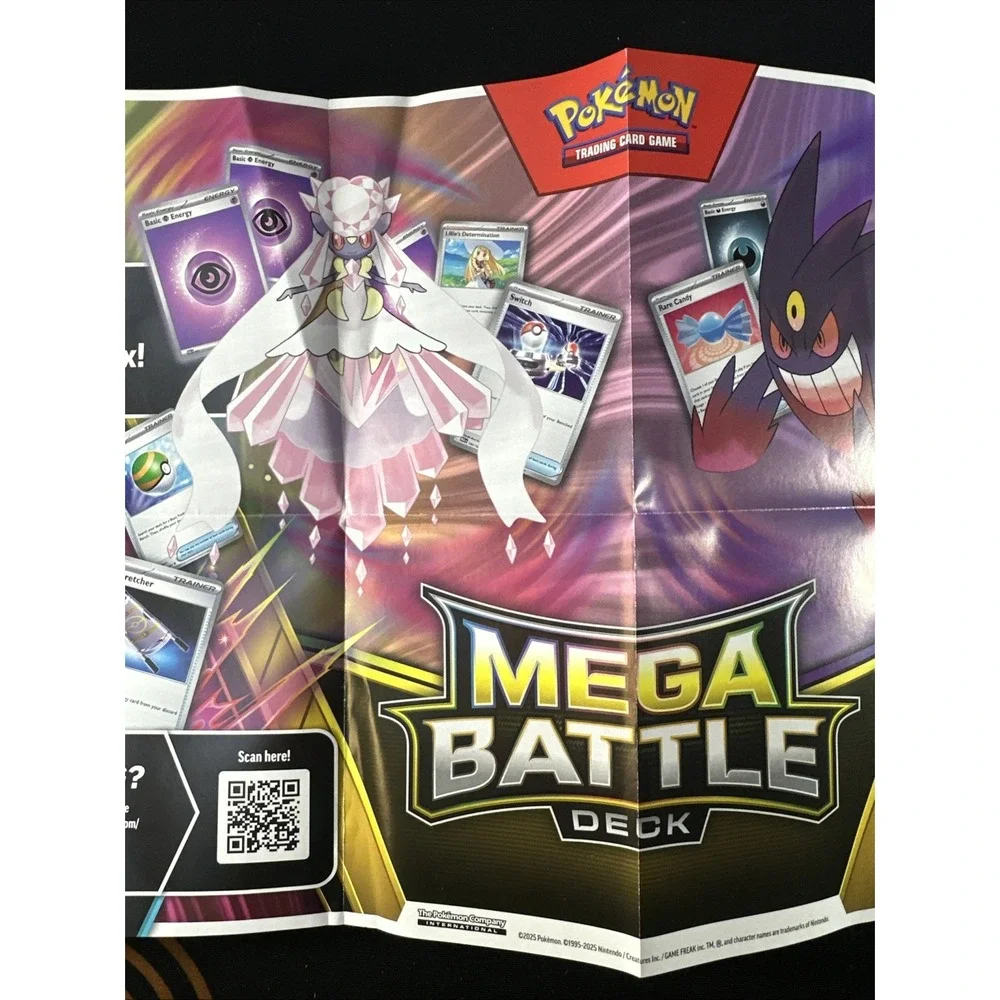 Mega Diancie Ex Battle Deck (Deck, coin, damage count, TCGO card, No Cards)